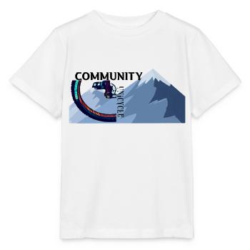 monocycle de descente - T-shirt bio MINI CREATOR Stanley/Stella Enfant - blanc - Devant - Maike (125cm)
