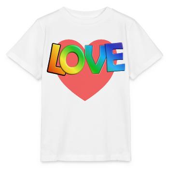 LOVE - Stanley/Stella MINI CREATOR Kids’ T-Shirt - white - Front - Maike (125cm)