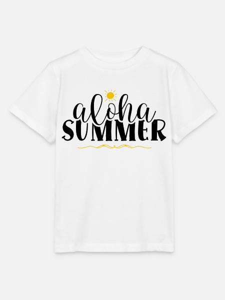 aloha summer - Stanley/Stella Kinder T-Shirt MINI CREATOR  - Weiß