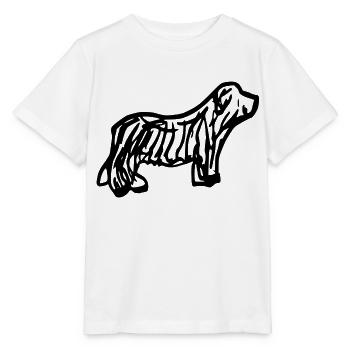 Bearded Collie - Stanley/Stella Kinder T-Shirt MINI CREATOR  - Weiß - Vorne - Maike (125cm)