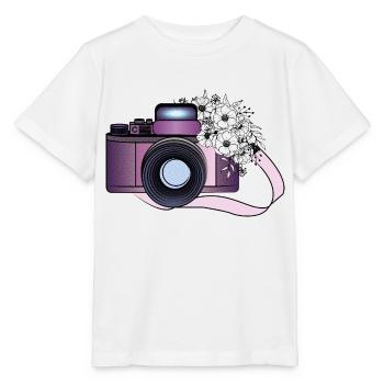 CAMARA CON FLORES - T-shirt bio MINI CREATOR Stanley/Stella Enfant - blanc - Devant - Maike (125cm)