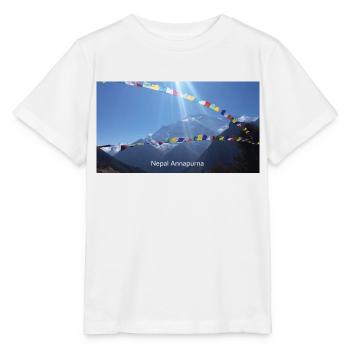 Nepal Annapurna - Stanley/Stella Kinder T-Shirt MINI CREATOR  - Weiß - Vorne - Maike (125cm)