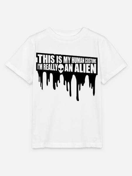 human costume alien Zitat - Stanley/Stella Kinder T-Shirt MINI CREATOR - Weiß