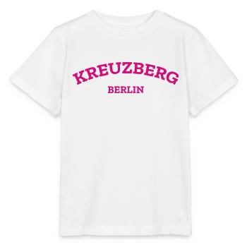 Berlin - Kreuzberg - Berliner - Kiez - Berlinerin - Stanley/Stella Kinder T-Shirt MINI CREATOR  - Weiß - Vorne - Maike (125cm)