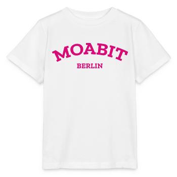 Berlin - Moabit - Berliner - Kiez - Berlinerin - Stanley/Stella Kinder T-Shirt MINI CREATOR  - Weiß - Vorne - Maike (125cm)