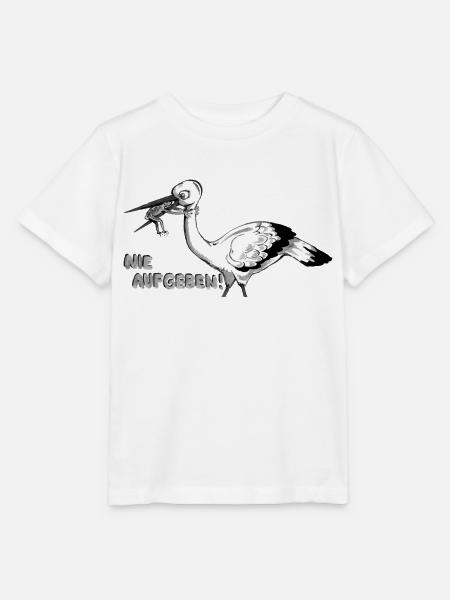 nie aufgeben groß vs klein - Stanley/Stella Kinder T-Shirt MINI CREATOR - Weiß