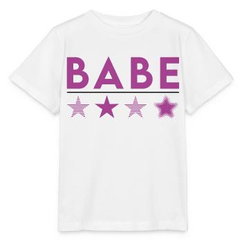 Babe Lila - Stanley/Stella Kinder T-Shirt MINI CREATOR  - Weiß - Vorne - Maike (125cm)
