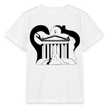 Griechischer Tempel - Stanley/Stella Kinder T-Shirt MINI CREATOR  - Weiß - Vorne - Maike (125cm)