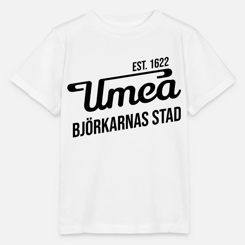 Umeå, ville de bouleaux - T-shirt bio MINI CREATOR Stanley/Stella Enfant - blanc