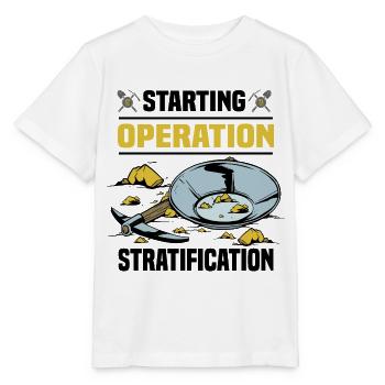 Gold panning - Stanley/Stella MINI CREATOR Kids’ T-Shirt - white - Front - Maike (125cm)