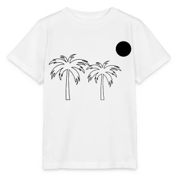 Palmen - Stanley/Stella Kinder T-Shirt MINI CREATOR  - Weiß - Vorne - Maike (125cm)