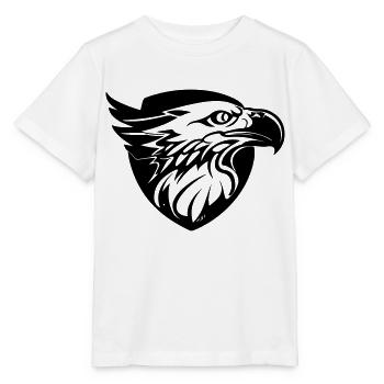 tête d'aigle en profile - T-shirt bio MINI CREATOR Stanley/Stella Enfant - blanc - Devant - Maike (125cm)