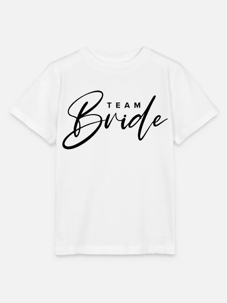 Team Braut - Stanley/Stella Kinder T-Shirt MINI CREATOR  - Weiß