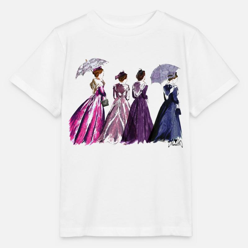 arlésienne ombrelle - T-shirt bio MINI CREATOR Stanley/Stella Enfant - blanc