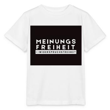 Meinungsfreiheit <> Widerspruchsfreiheit LWBS - Stanley/Stella Kinder T-Shirt MINI CREATOR  - Weiß - Vorne - Maike (125cm)
