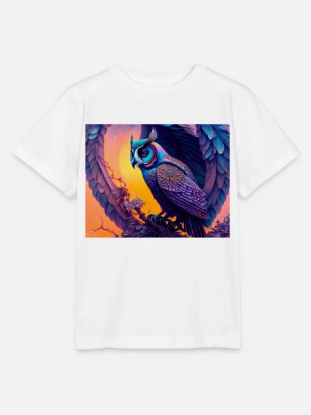 Eule - Stanley/Stella Kinder T-Shirt MINI CREATOR - Weiß