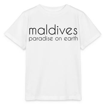 Maldives - T-shirt bio MINI CREATOR Stanley/Stella Enfant - blanc - Devant - Maike (125cm)