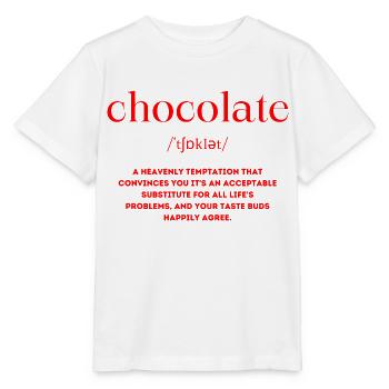 Chocolate Definition - Stanley/Stella MINI CREATOR Kids’ T-Shirt - white - Front - Maike (125cm)