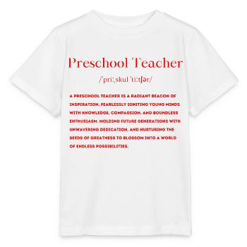 Vorschullehrer Definition - Stanley/Stella Kinder T-Shirt MINI CREATOR  - Weiß - Vorne - Maike (125cm)