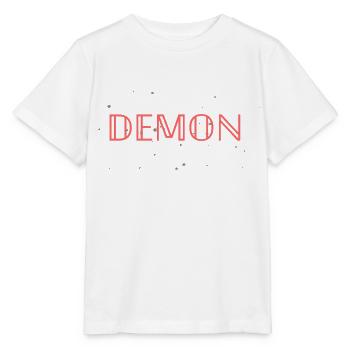 Démon ~ Gothstar | Original par. MMJ49 - T-shirt bio MINI CREATOR Stanley/Stella Enfant - blanc - Devant - Maike (125cm)