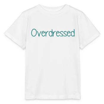 Overdressed Slogan T-Shirt - Stanley/Stella Kinder T-Shirt MINI CREATOR  - Weiß - Vorne - Maike (125cm)