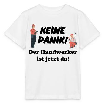 Keine Panik! Der Handwerker ist da! Technik, Azubi - Stanley/Stella Kinder T-Shirt MINI CREATOR  - Weiß - Vorne - Maike (125cm)