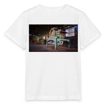 Urbex Photography | Verlassene rostige Maschine - Stanley/Stella Kinder T-Shirt MINI CREATOR  - Weiß - Vorne - Maike (125cm)