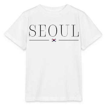 J’adore Séoul - T-shirt bio MINI CREATOR Stanley/Stella Enfant - blanc - Devant - Maike (125cm)