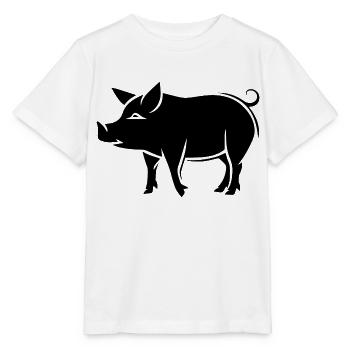 Pig Piggy Sow - Stanley/Stella MINI CREATOR Kids’ T-Shirt - white - Front - Maike (125cm)
