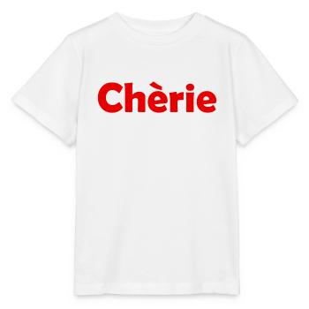 Chèrie - Liebling - französisch - Frankreich - Stanley/Stella Kinder T-Shirt MINI CREATOR  - Weiß - Vorne - Maike (125cm)