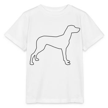 vizla konturen 1 - Stanley/Stella Kinder T-Shirt MINI CREATOR  - Weiß - Vorne - Maike (125cm)