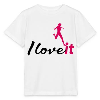 Football féminin J’adore ça - T-shirt bio MINI CREATOR Stanley/Stella Enfant - blanc - Devant - Maike (125cm)