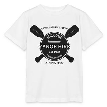 Kanuverleih Logo - Befreiung. - Stanley/Stella Kinder T-Shirt MINI CREATOR  - Weiß - Vorne - Maike (125cm)