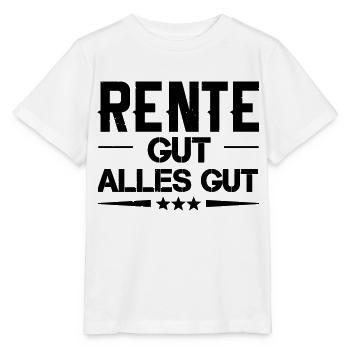 rente gut alles gut - Stanley/Stella Kinder T-Shirt MINI CREATOR  - Weiß - Vorne - Maike (125cm)