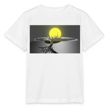 Landschaft - Stanley/Stella Kinder T-Shirt MINI CREATOR  - Weiß - Vorne - Maike (125cm)