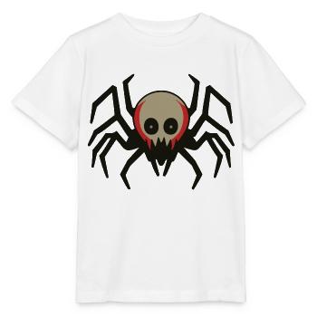 Skeletal Spider: Spooky Halloween Creature - Stanley/Stella MINI CREATOR Kids’ T-Shirt - white - Front - Maike (125cm)