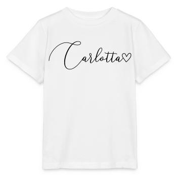 Carlotta Surname First Name Girl - Stanley/Stella MINI CREATOR Kids’ T-Shirt - white - Front - Maike (125cm)