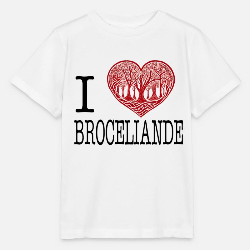 i love broceliande - T-shirt bio MINI CREATOR Stanley/Stella Enfant - blanc