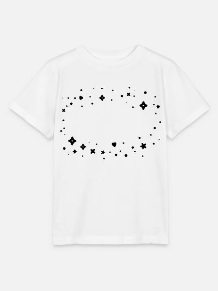 Glitzerwolke Rahmen - Stanley/Stella Kinder T-Shirt MINI CREATOR - Weiß