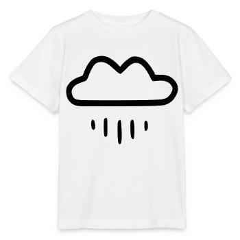 Nuage de pluie simple - T-shirt bio MINI CREATOR Stanley/Stella Enfant - blanc - Devant - Maike (125cm)