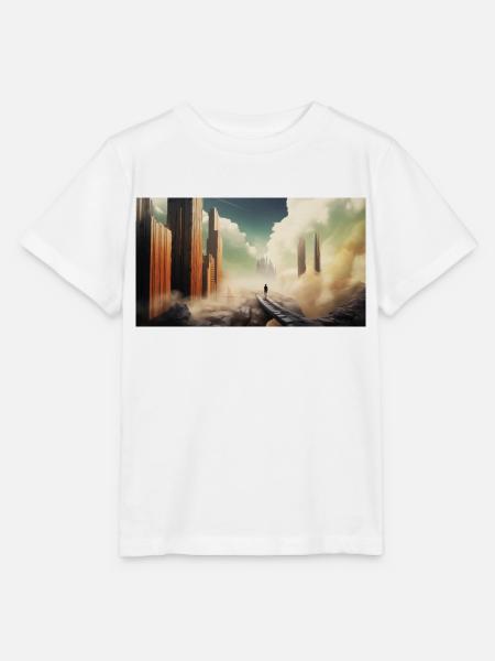 Skyline from heaven - Stanley/Stella Kinder T-Shirt MINI CREATOR - Weiß