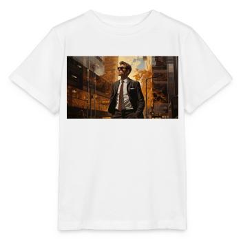 Business Man in the Wall Street - Stanley/Stella Kinder T-Shirt MINI CREATOR  - Weiß - Vorne - Maike (125cm)