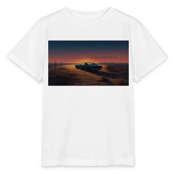 Muscle Car dans le désert - T-shirt bio MINI CREATOR Stanley/Stella Enfant - blanc - Devant - Maike (125cm)