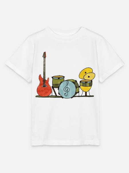 Musikinstrumente - Stanley/Stella Kinder T-Shirt MINI CREATOR  - Weiß