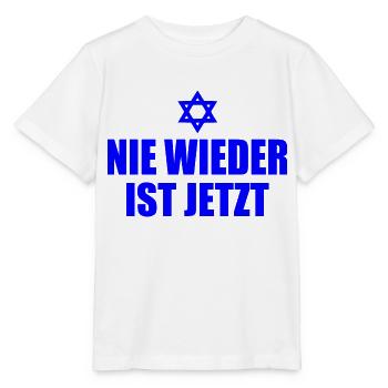Nie wieder ist jetzt - Stanley/Stella Kinder T-Shirt MINI CREATOR  - Weiß - Vorne - Maike (125cm)