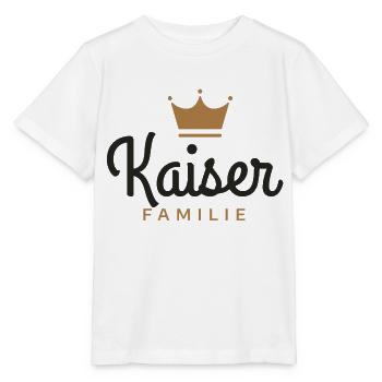 Kaiser-Familie - Stanley/Stella Kinder T-Shirt MINI CREATOR  - Weiß - Vorne - Maike (125cm)