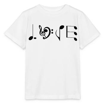 Love Music - originelle Geschenkidee - Stanley/Stella Kinder T-Shirt MINI CREATOR  - Weiß - Vorne - Maike (125cm)