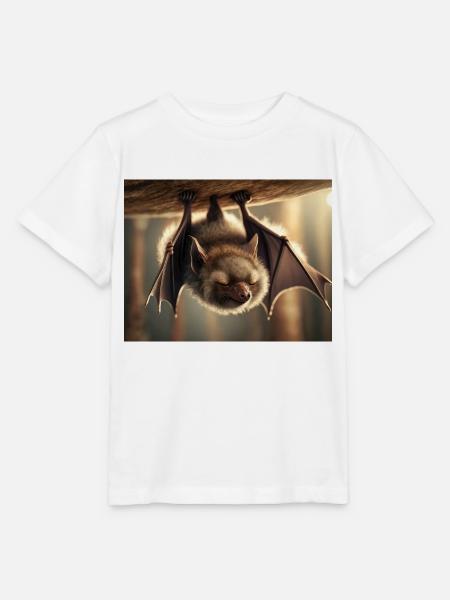 Niedliche Tiere chillen – Fledermaus - Stanley/Stella Kinder T-Shirt MINI CREATOR - Weiß