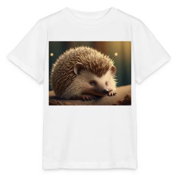 Niedliche Tiere im Winterschlaf – Igel - Stanley/Stella Kinder T-Shirt MINI CREATOR  - Weiß - Vorne - Maike (125cm)