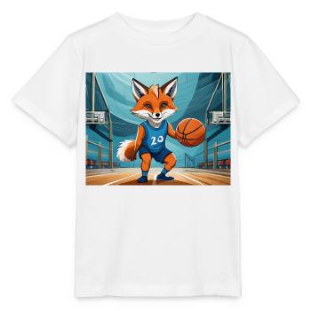 Mignon petit renard démon vie quotidienne - biscuits - T-shirt bio MINI CREATOR Stanley/Stella Enfant - blanc - Devant - Maike (125cm)